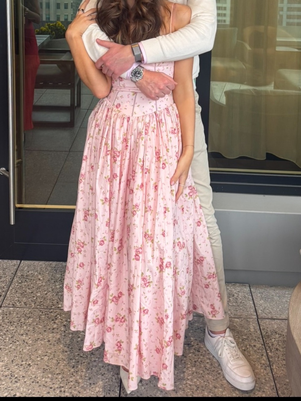 House of CB Pink Floral Corset-Top Maxi Dress - Picture 4 of 4